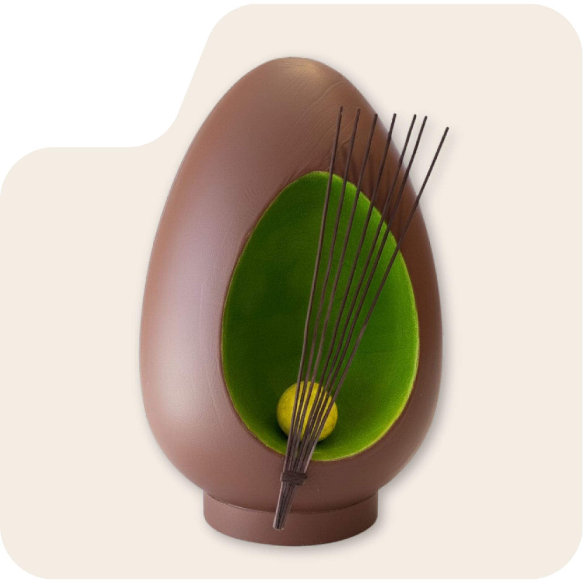 Artistiek chocolade-ei