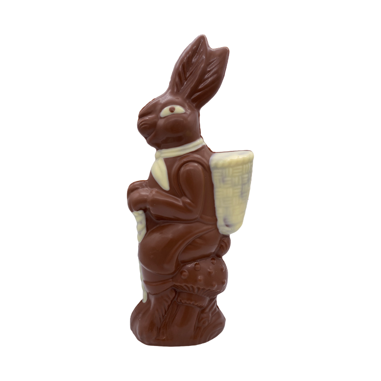 Paddestoelhaas 30 cm Melk Bi-Color