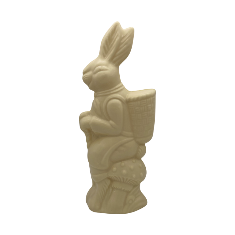 Paddestoelhaas 30 cm Wit Uni-Color