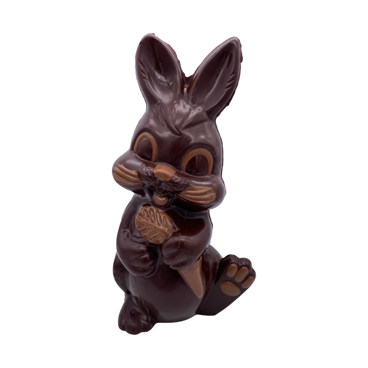 Konijn met wortel 28 cm Fondant Bi-Color