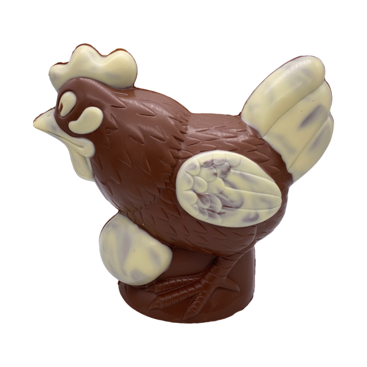 Kip met ei 25 cm Melk Bi-Color