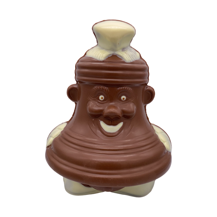 Klok met gezicht 23 cm Melk Bi-Color