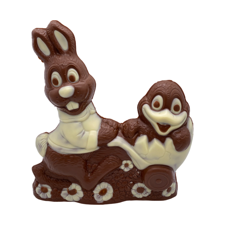 Haas met eend 20 cm Melk Bi-Color