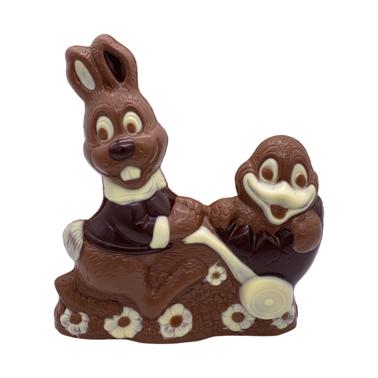 Haas met eend 20 cm Melk Tri-Color