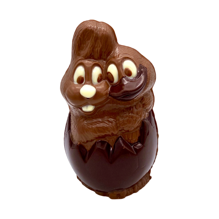 Koppel uit ei 18 cm Melk Tri-Color