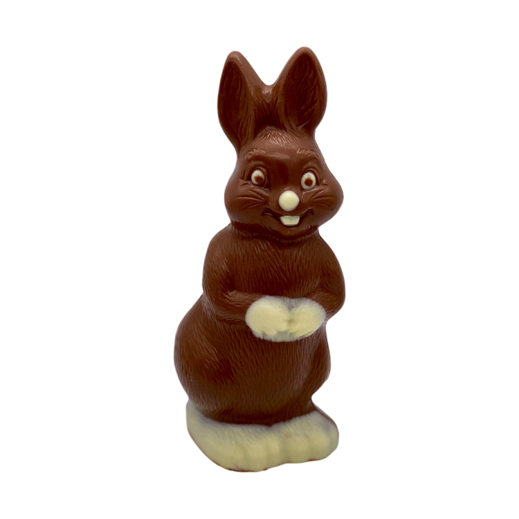 Rechtopzittende haas 19 cm Melk Bi-Color