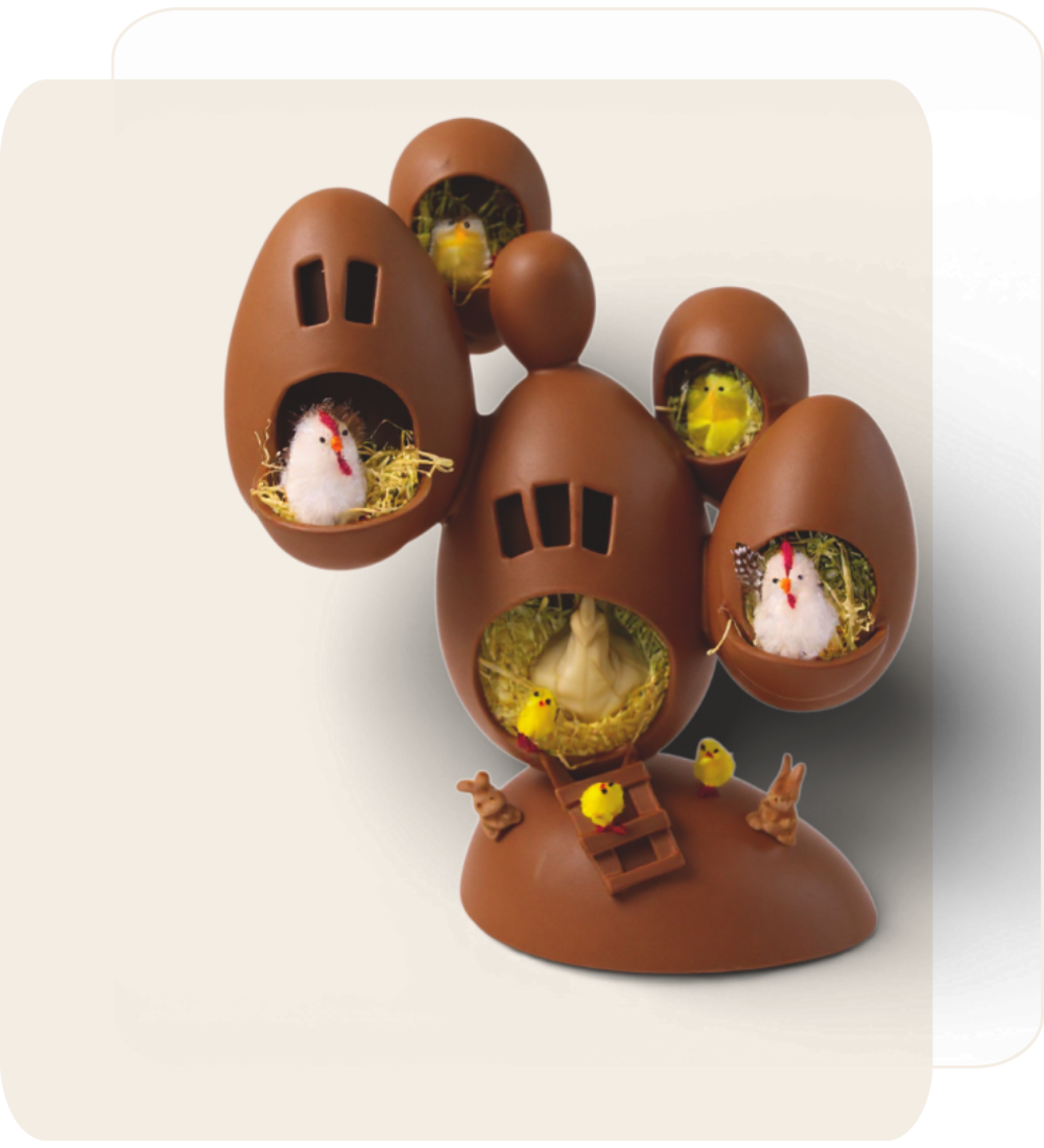 Decoratieve chocoladecreatie