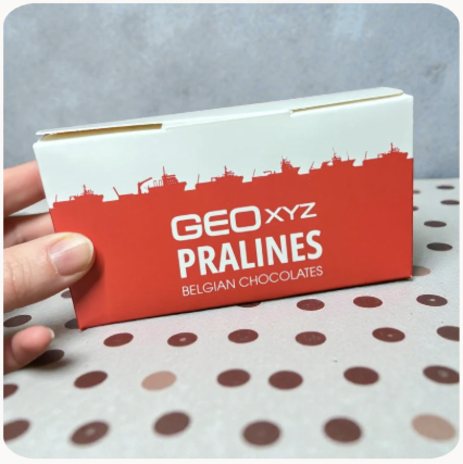 Corporate pralines met eigen verpakking