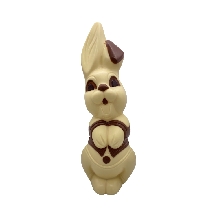 Lachhaas in witte chocolade
